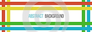 Abstract asian style background with crossed 4 color lines