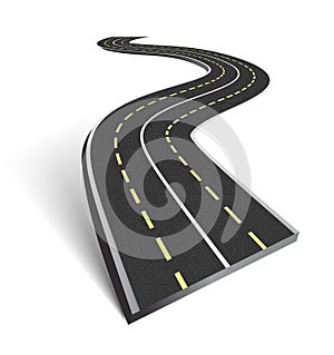 Abstract asphalt road