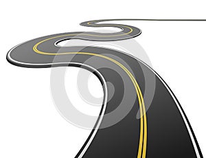 Abstract asphalt road