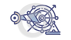 Abstract Astrolabe Compass, Celestial Navigation, Ancient Science, vector design Generative AI