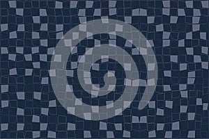 Blue grey geometric squares wallpaper pattern