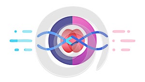 Abstract Atomic Structure and Scientific Core, vector design Generative AI