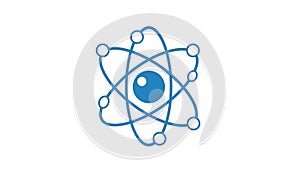 Abstract Atomic Structure Symbolizing Science and Technology Theme