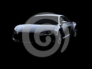 Abstract Audi R8 photo