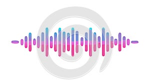 Abstract Audio Waveform, Dynamic Sound Visualization Vector, vector design Generative AI