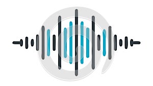 Abstract Audio Waveform Vector, vector design Generative AI