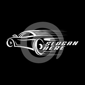 abstract automotive fast car wash logo design vector modern icon