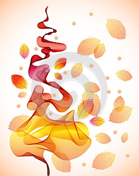 Abstract autumn background