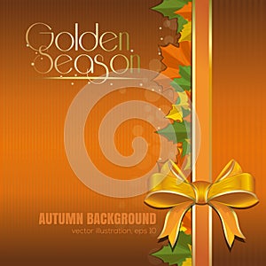 Abstract autumn background for design. Golden Season