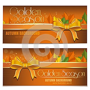 Abstract autumn background for design. Golden Season