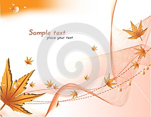 Abstract autumn background. Vector