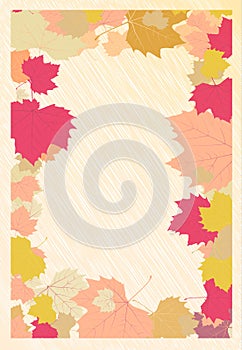 Abstract autumn background.Vector