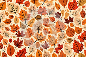 Abstract Autumnal Leaves Background