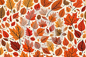Abstract Autumnal Leaves Background