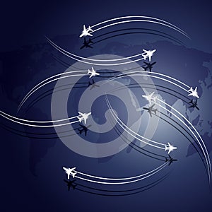 Abstract Aviation Background