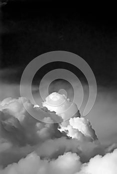 Abstract b/w cloudscape