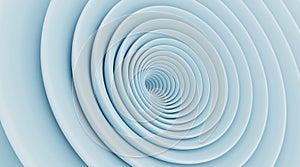 Abstract baby blue swirl background 3d illustration render