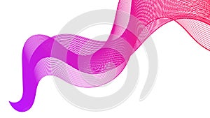 Abstract backdrop with colorful wave gradient lines