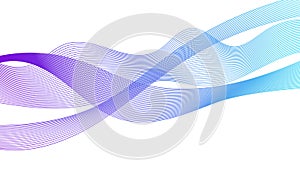 Abstract backdrop with colorful wave gradient lines