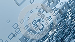 square shape rectangle design abstract windows frames background 3D illustration