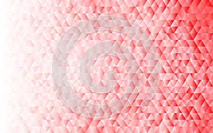Vector Abstract Geometric Gradating Light Red Background with Triangles Pattern photo