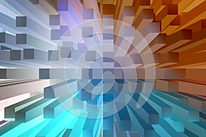 Abstract background with 3d extrude