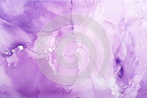 Abstract background of acrylic paint in purple tones. Fragment of artwork. Abstract purple paint background with marble pattern,