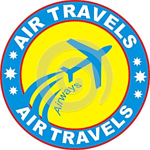 Abstract background Airways airtravels colorful design illustration work