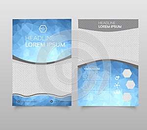 Abstract background annual report template, Modern triangle presentation template. Business design background, brochure or flyer c