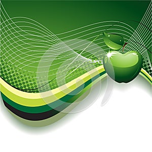 Abstract Background with Apple