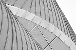 Abstract background and architecture. Geometry with lines, archs with empty copy space