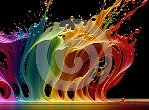 Abstract background artwork created with Generative AI