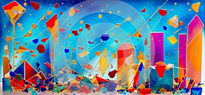 Abstract background artwork created with Generative AI