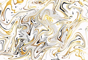 Abstract background. with beautiful fantasy ink patterns. Liquid paint. Fluid art. The ornament of marble. Colorful bright