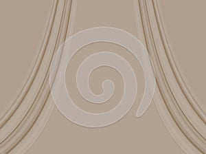 Abstract background, beige artistic decorative lines geometric stage curtens pattern