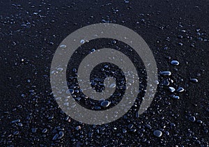 Abstract background of the Black-Sand beach of Reynisfjara, Iceland