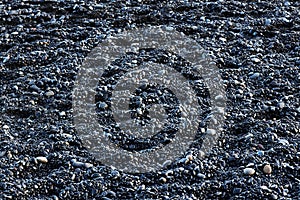 Abstract background of the Black-Sand beach of Reynisfjara, Iceland