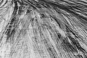Abstract background black tire tracks on cement road, Tire trace