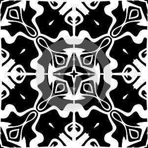 Vector BLACK WHITE SEAMLESS PATTERN DESIGN