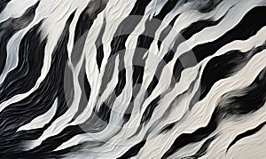 Abstract background, black and white twisty stripes.