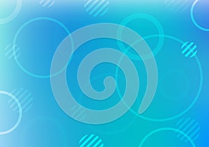 Abstract blue circle light bubbles fresh background vector and illustration