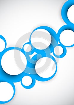 Abstract background with blue circles