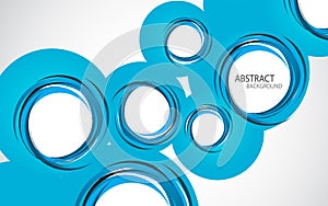 Abstract background with blue circles