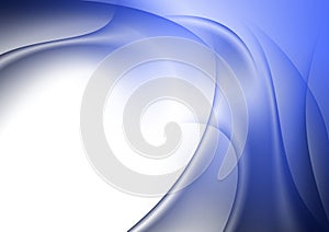 Abstract background blue curves