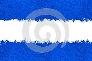 Abstract background of blue dry powder paint. Copy space,banner