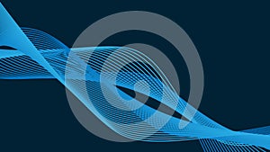 Abstract background with blue halftones.Vector dynamic wave. EPS 10