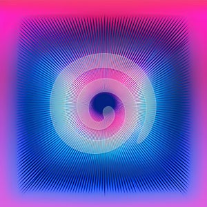 Abstract background with blue and pink rays. Vector illustration for your design.
