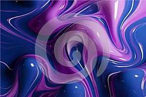 abstract background of blue and purple paint splashes. 3d rendering. eps 10