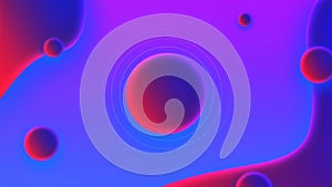 Abstract background with blue purple and pink circles.