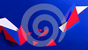 abstract background blue red white-AI generated